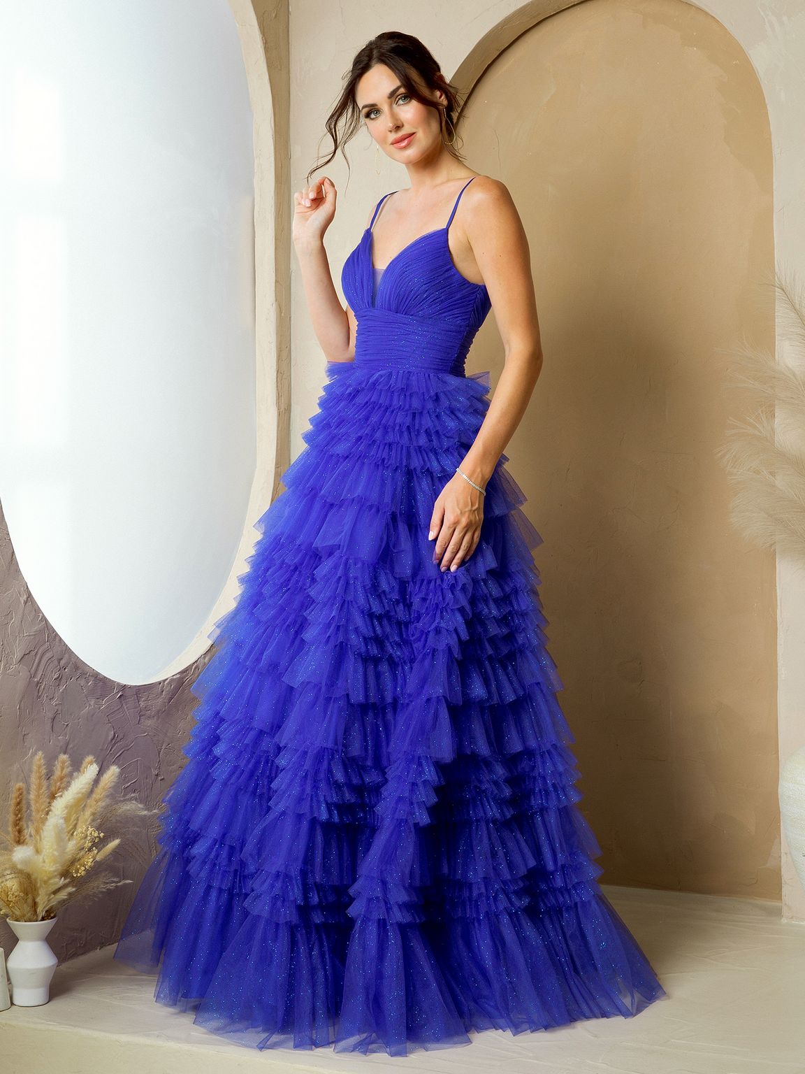 Eva Fashion 5272 Formal Long Glitter Ball Gown Prom Dress