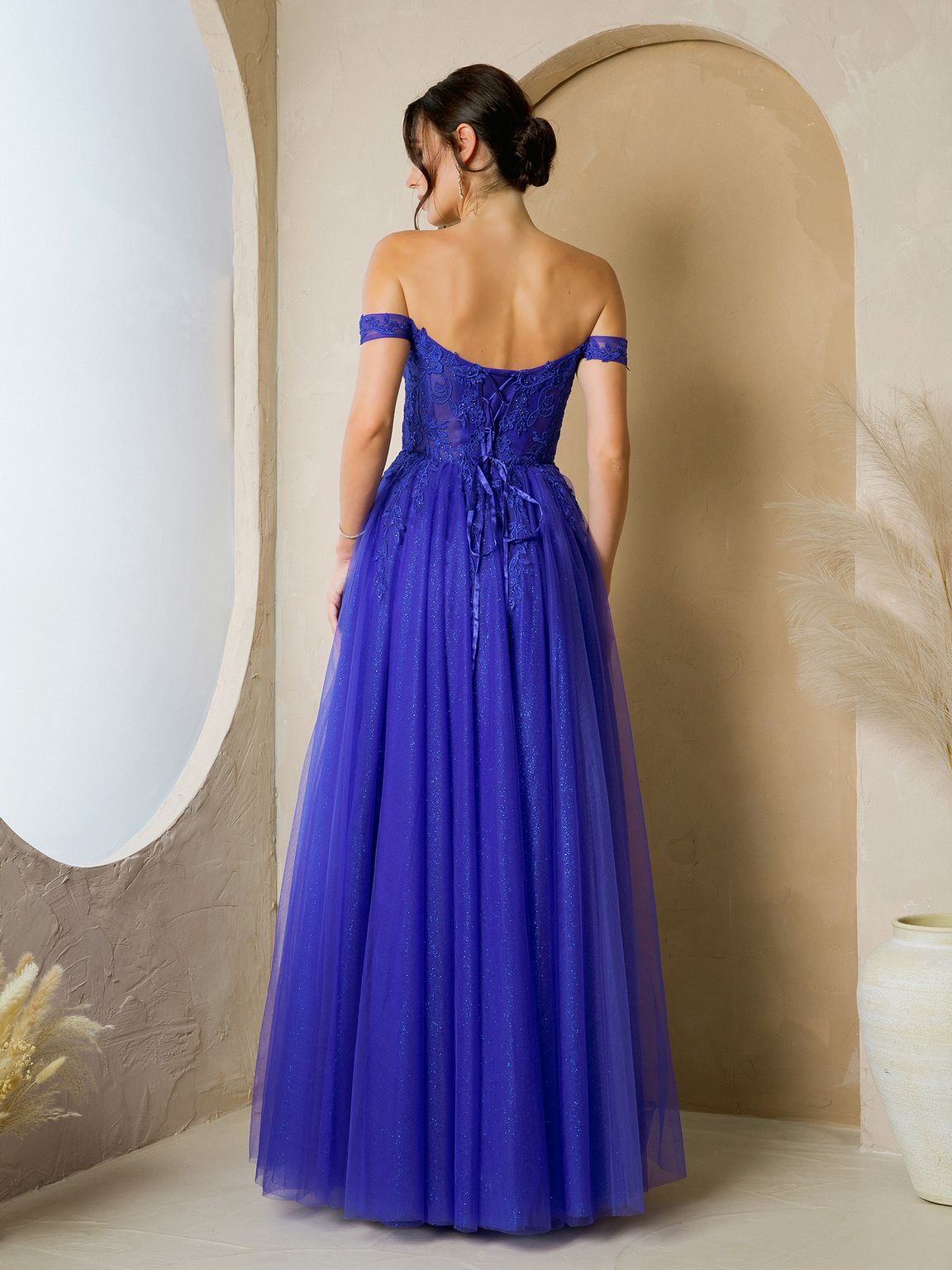 Eva Fashion 5279 Long Formal A Line Slit Prom Dress