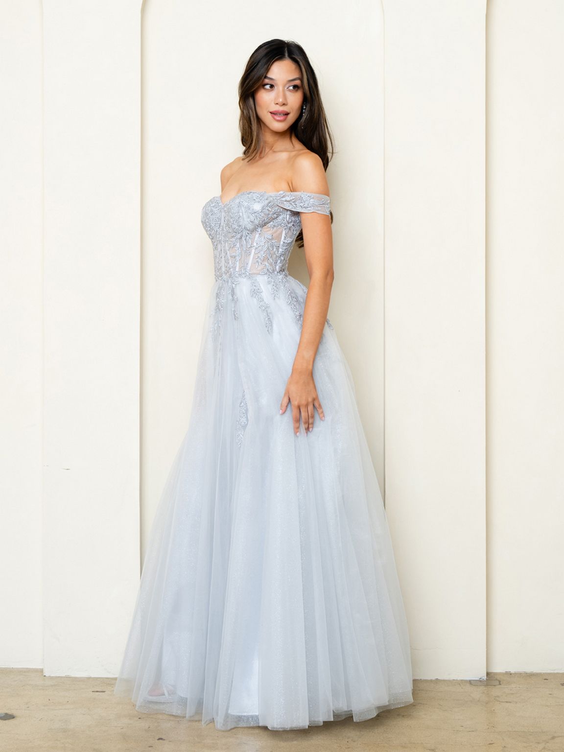 Eva Fashion 5279 Long Formal A Line Slit Prom Dress