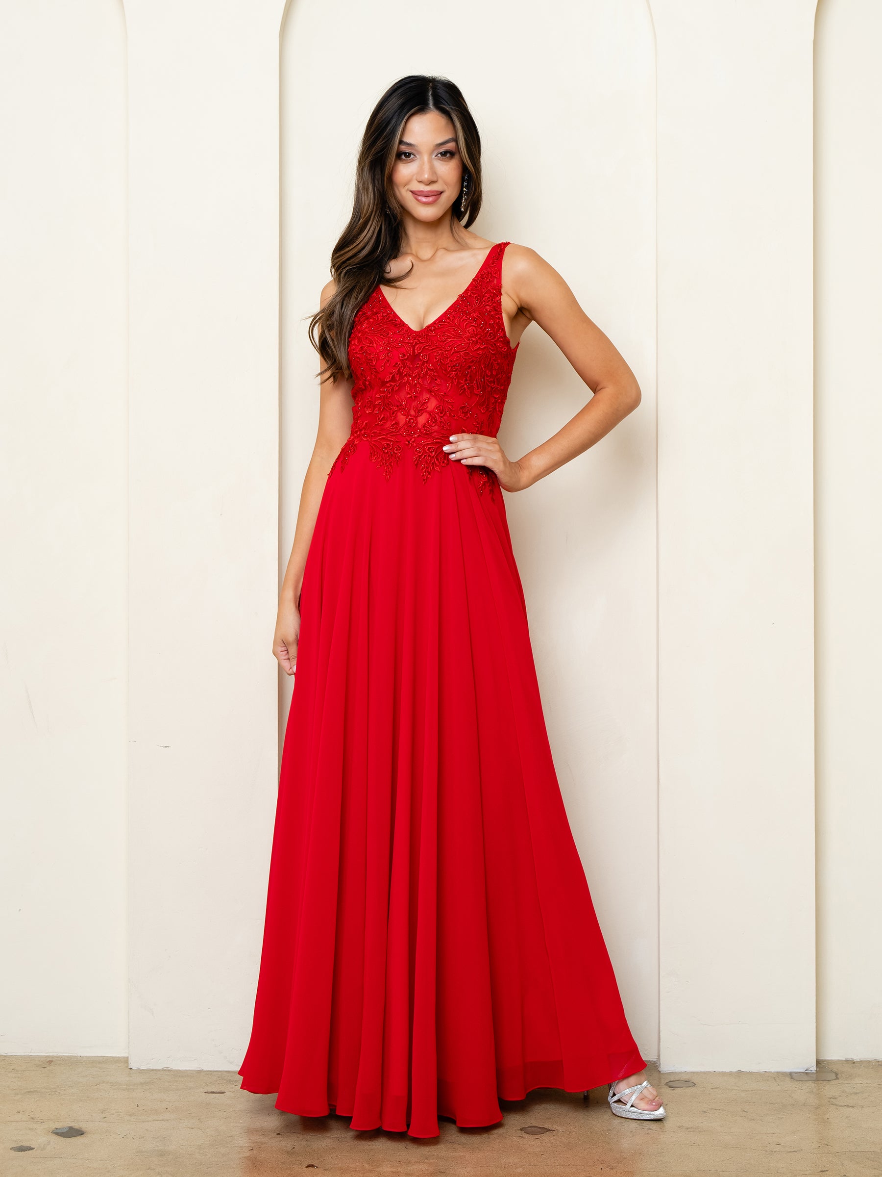 Eva Fashion 5299 A Line Long Mother of the Bride Formal Dress