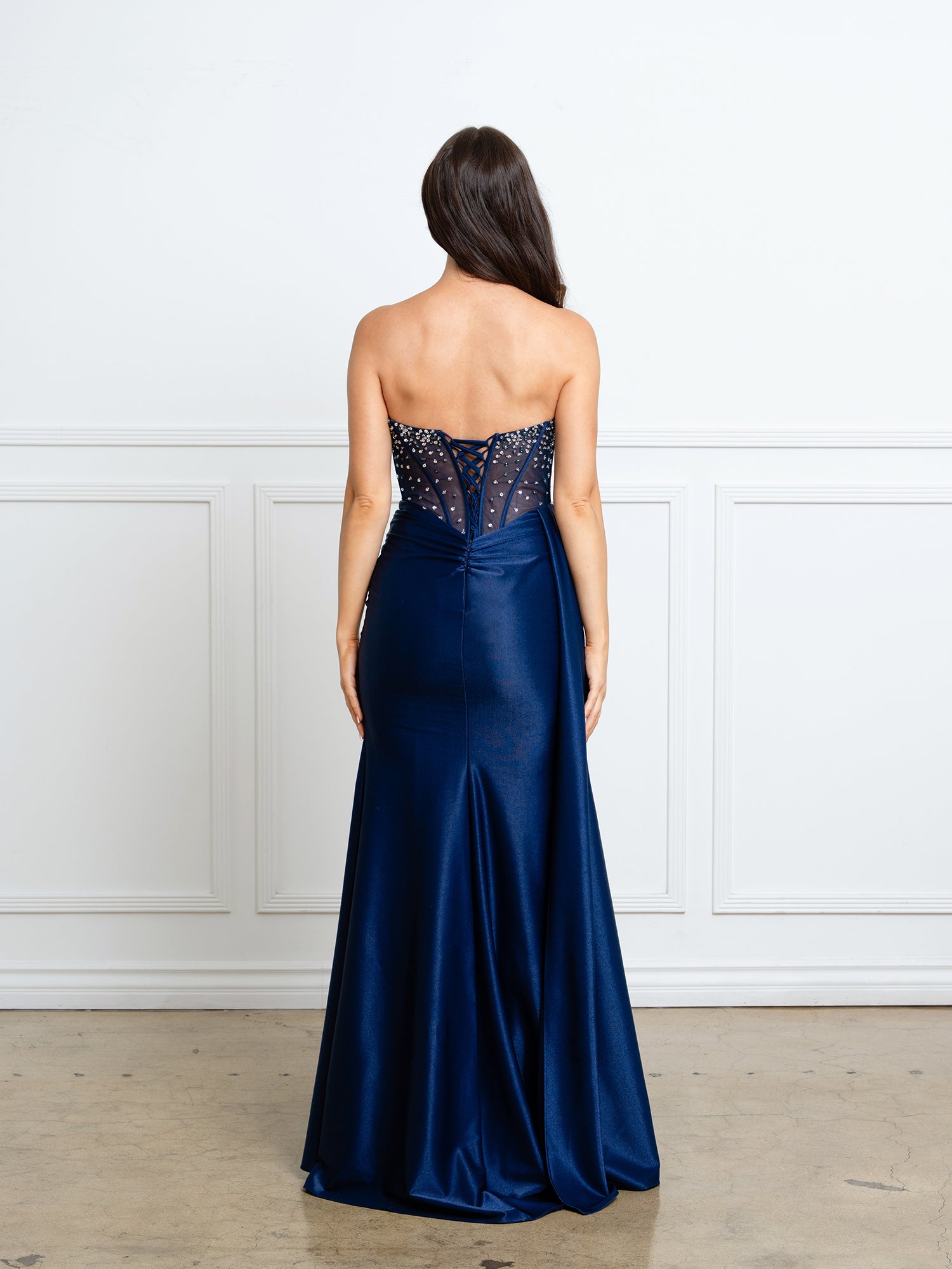 eva satin maxi dress Eva Fashion 5306 Fitted Sequin Corset Beaded Long Formal Prom Dress