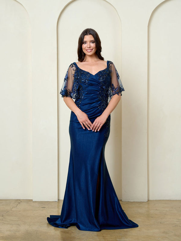 Sweetheart Floor-Length Satin Formal Mermaid Eva Fashion 5309