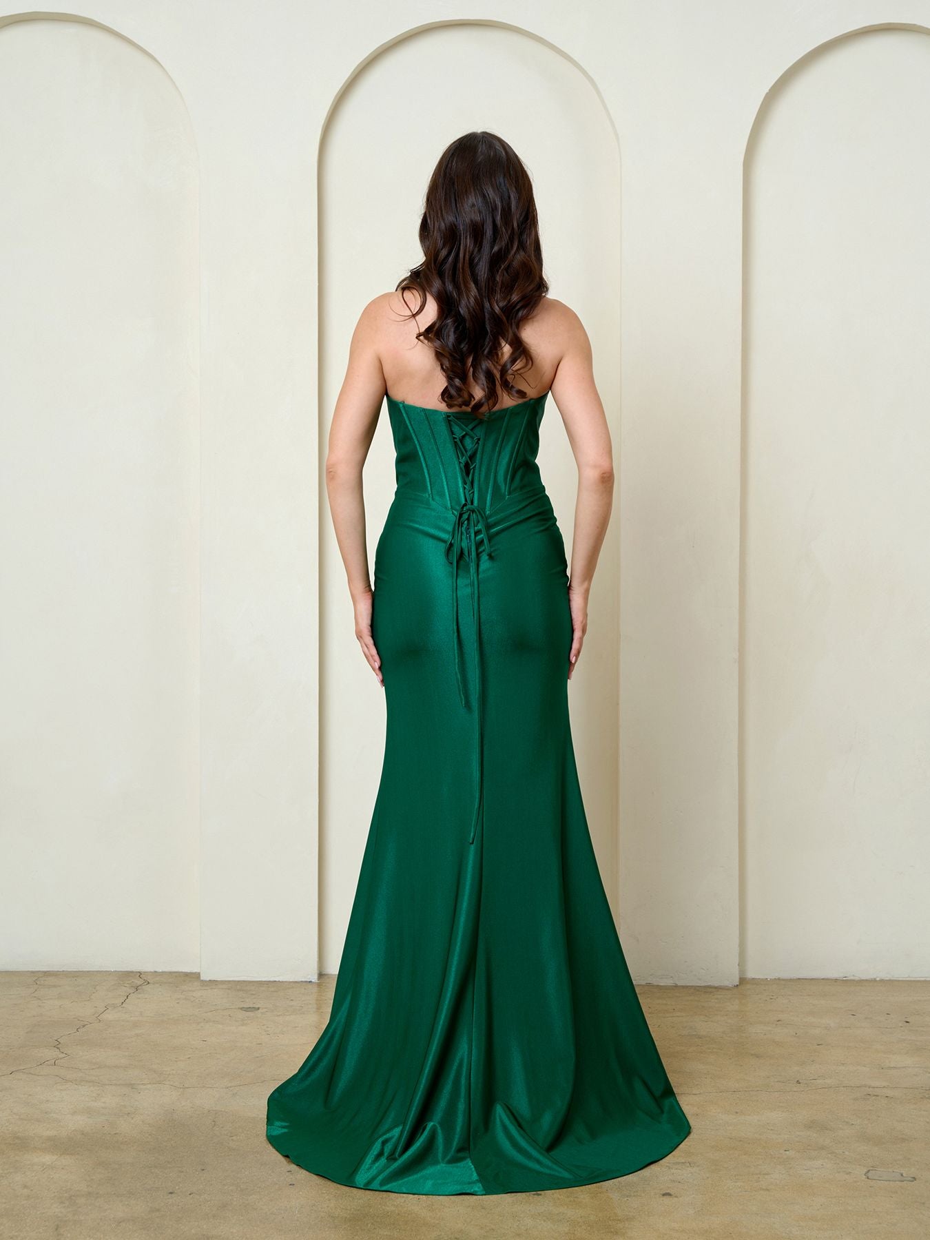 Prom Dresses Long Formal Corset Slit Prom Dress Eva Fashion 5310 Hunter