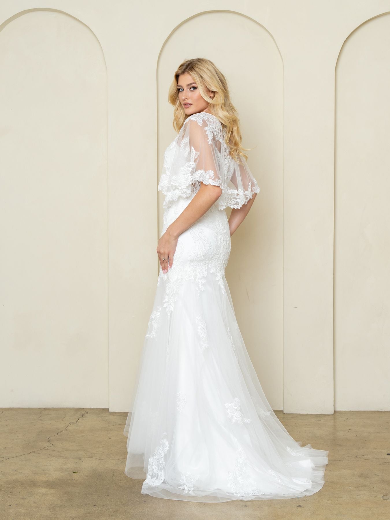Sweetheart Floor-Length Lace Wedding Sheath Eva Fashion 5311