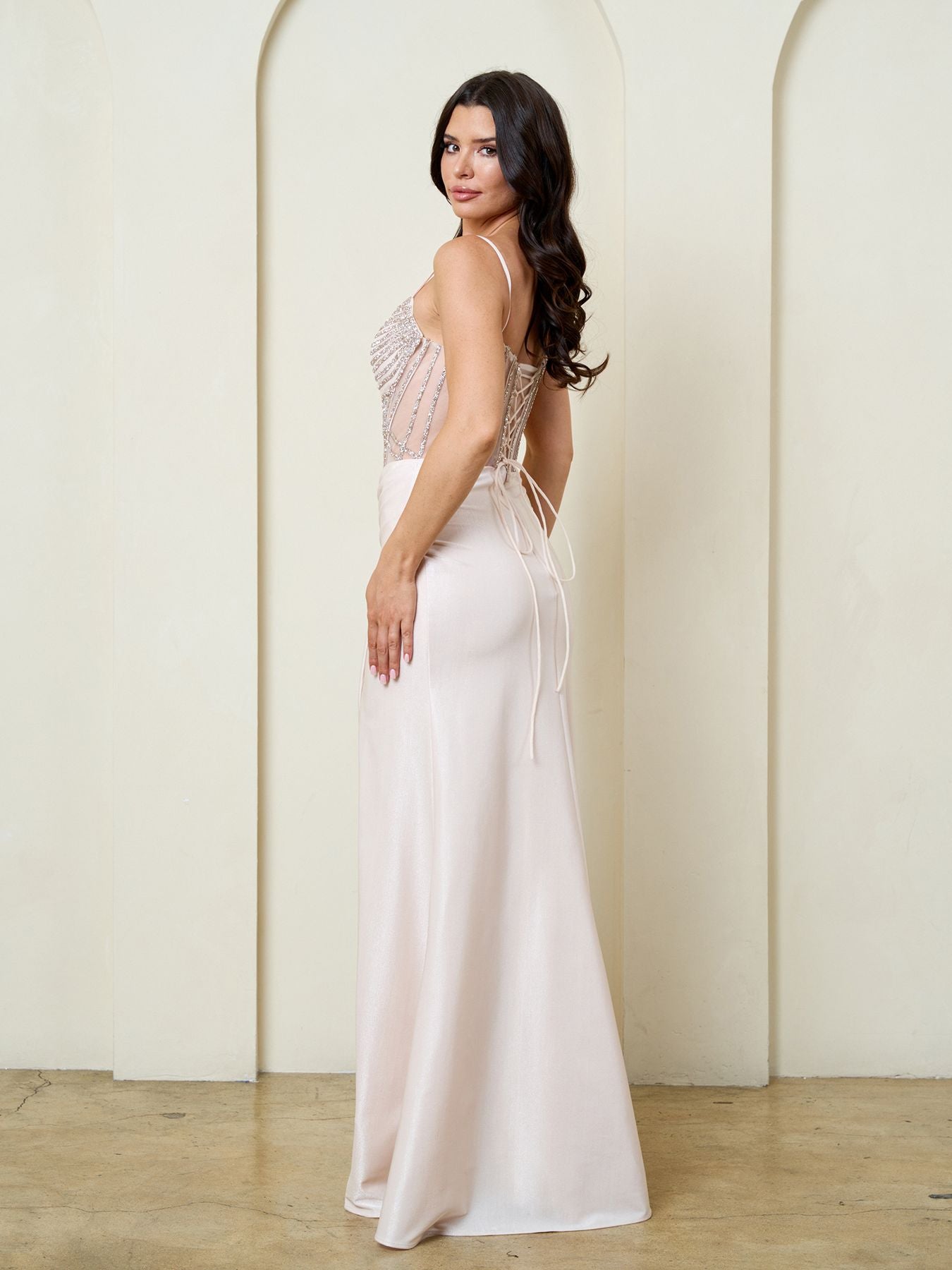 Sweetheart Long Velvet Prom Dress by Eva Fashion 5318 in Navy