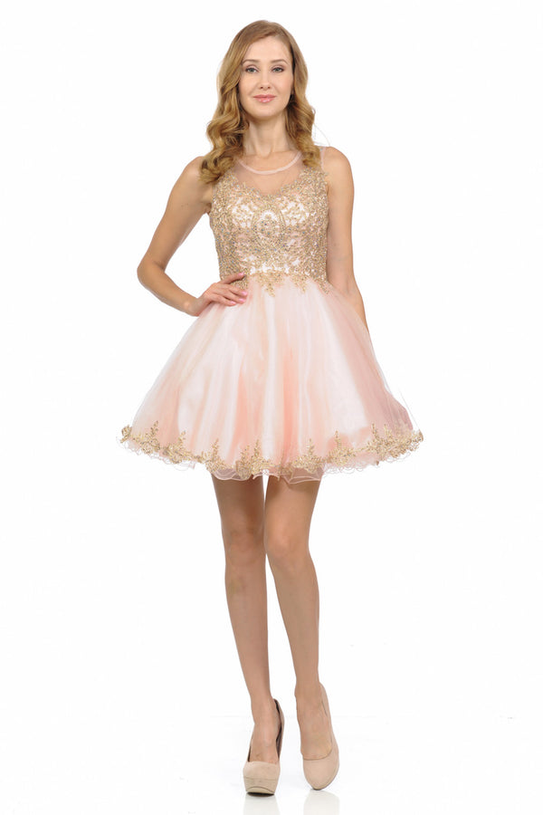 A Line Short Homecoming Cocktail Dress Lenovia 8101