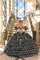 Quinceniera Dresses Long Floral Lace Ball Gown Quinceanera Dress  Black/White