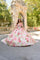 Quinceniera Dresses Floral Ball Gown Long Quinceanera Dress Rose