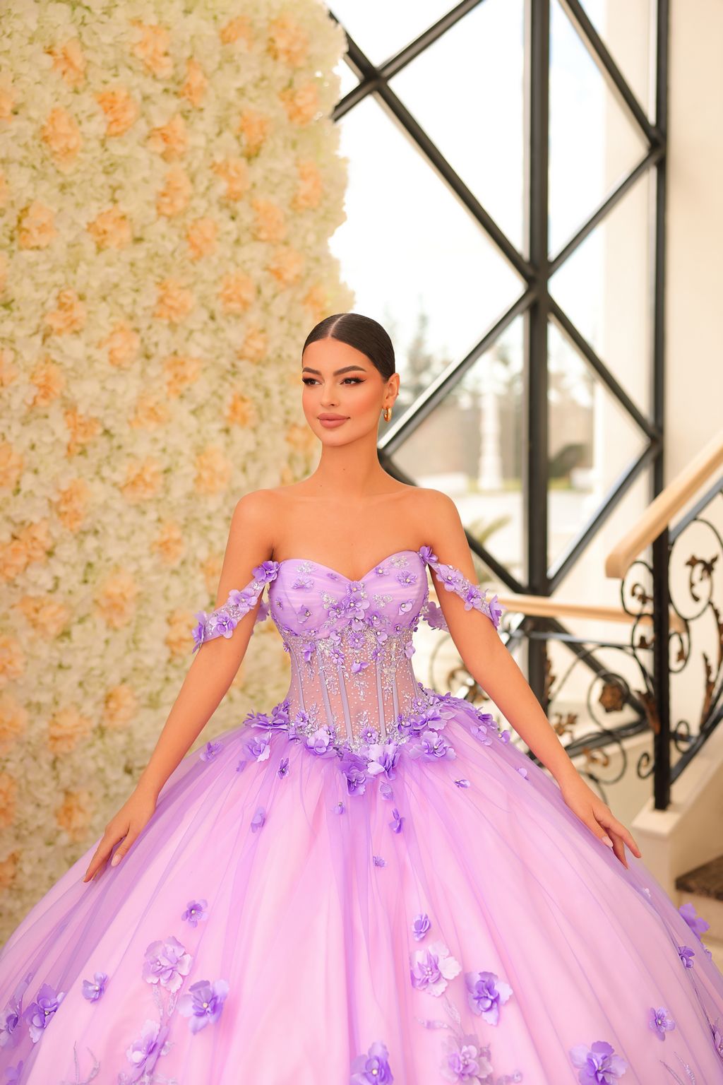 Amarra 54224 Beaded Ball Gown Long Quinceanera Dress