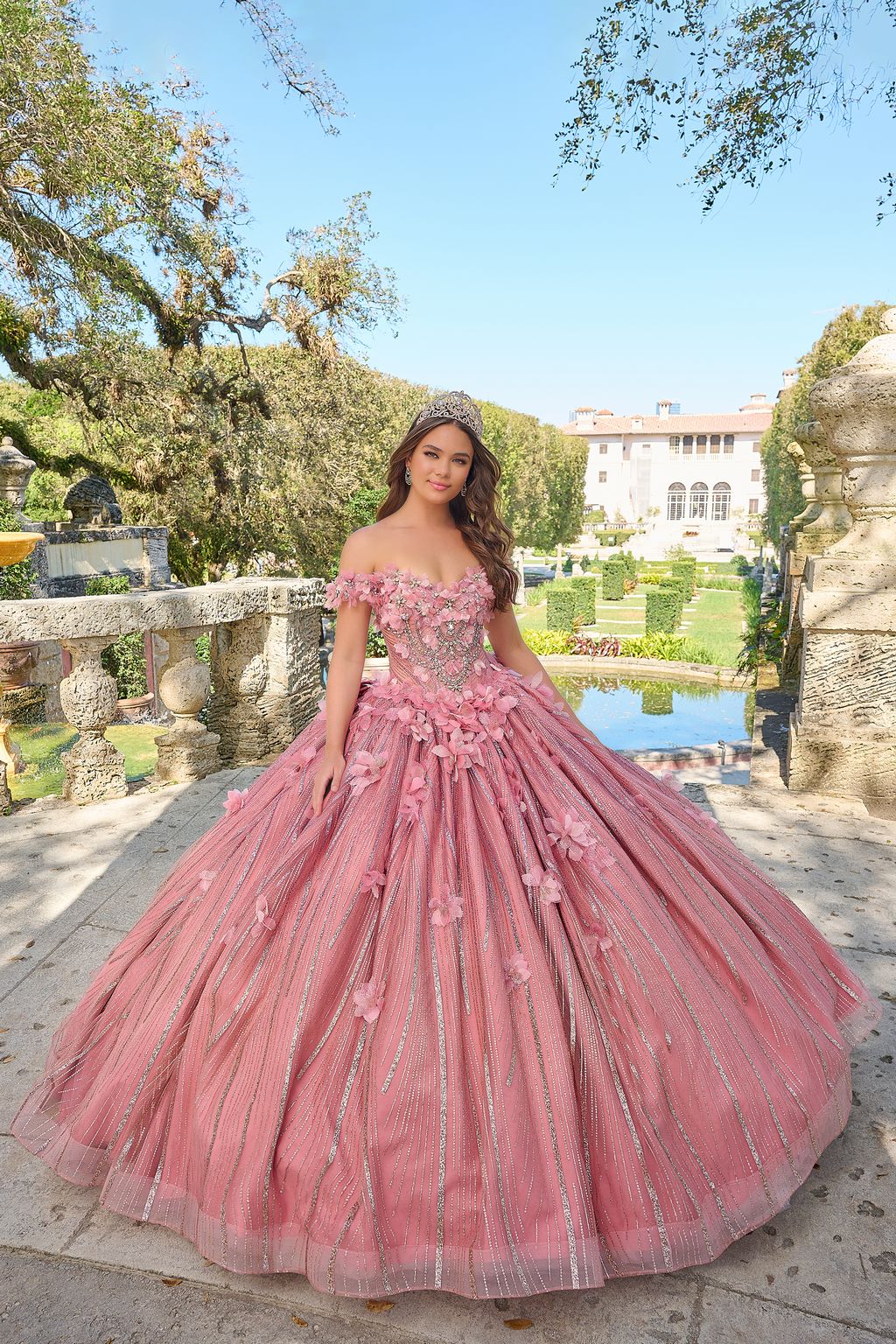 Amarra 54226 Long Quinceanera Dress Sky Blue / 12 Amarra 54226 Long Quinceanera Dress Sky Blue / 12