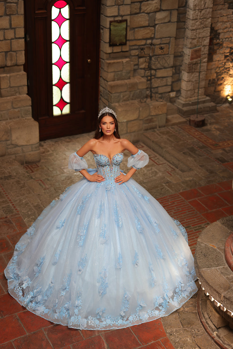 Amarra 54242 Long Quinceanera Dress Lilac / 16 Amarra 54242 Long Quinceanera Dress Lilac / 16