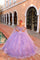 Quinceniera Dresses Long Ball Gown Cape Sleeve Quinceanera Dress Lilac