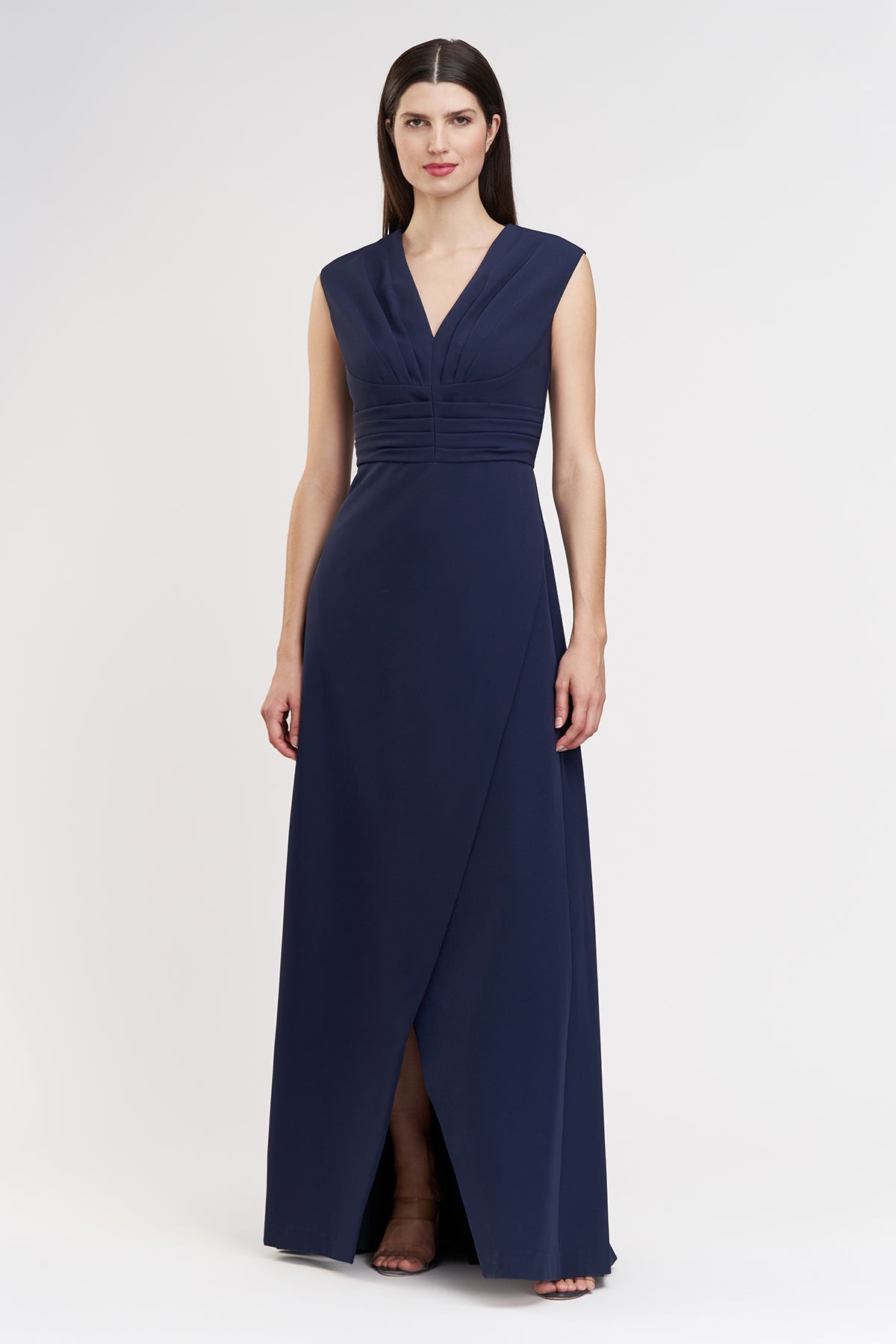 Pleated Swan Neck Gown Kay Unger 55110904