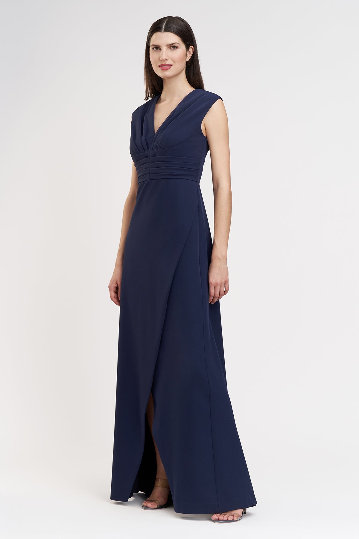 Pleated Swan Neck Gown Kay Unger 55110904