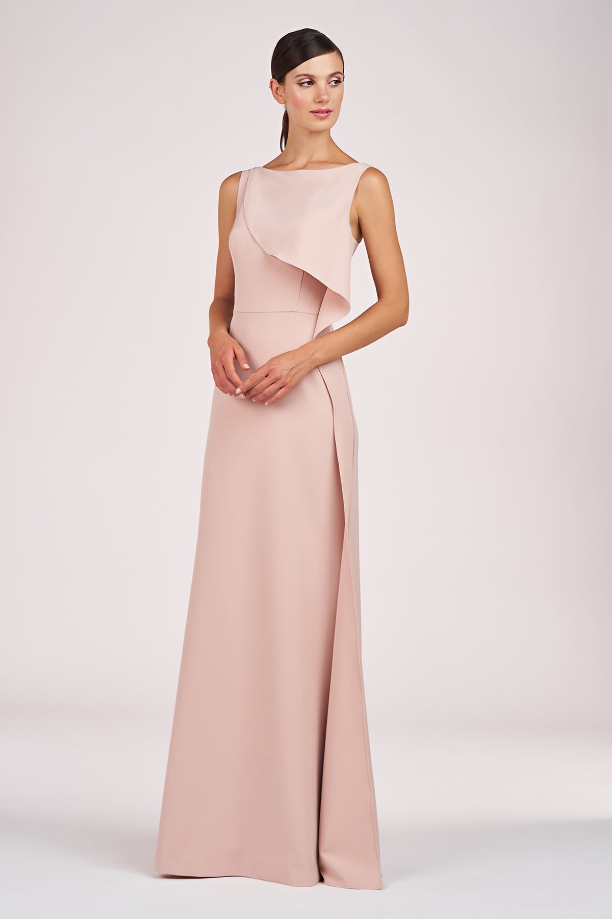 Sleeveless Ruffle Fit and Flare Gown Kay Unger 55111503