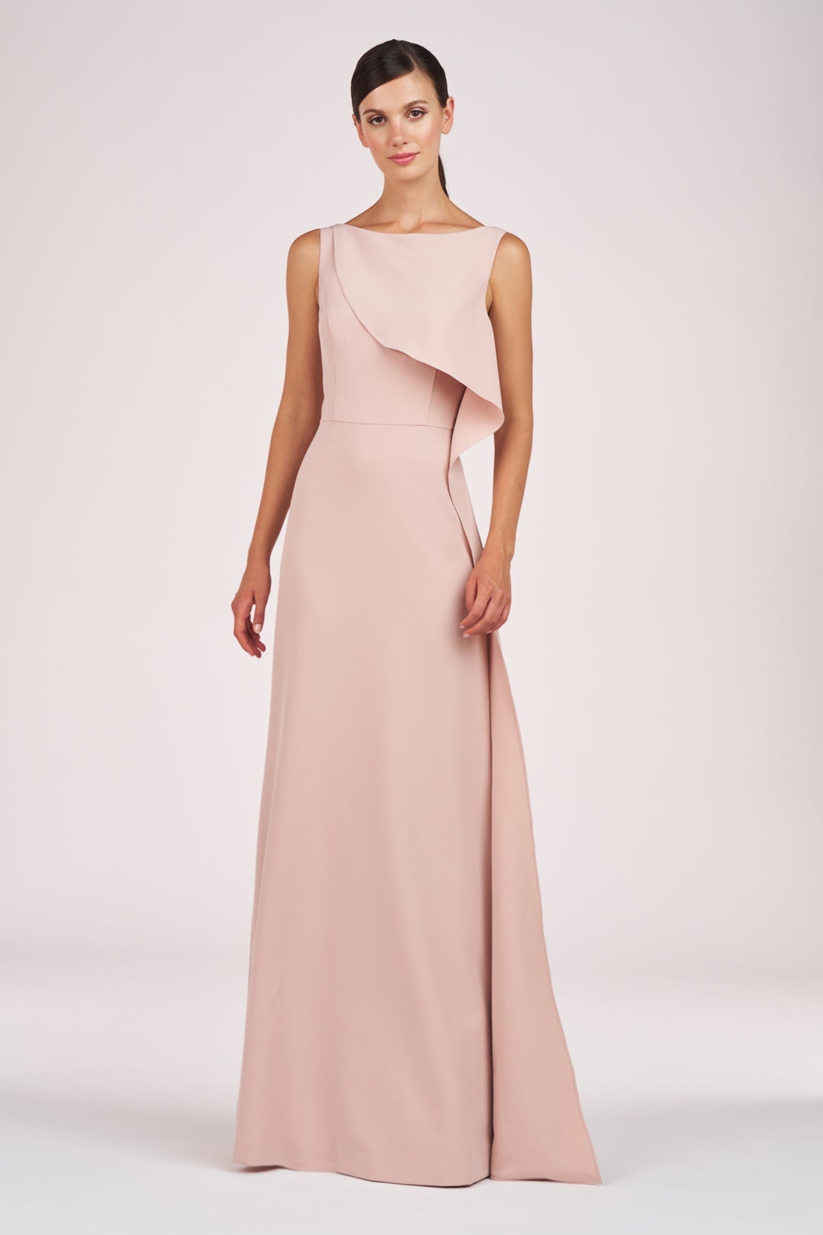 Sleeveless Ruffle Fit and Flare Gown Kay Unger 55111503