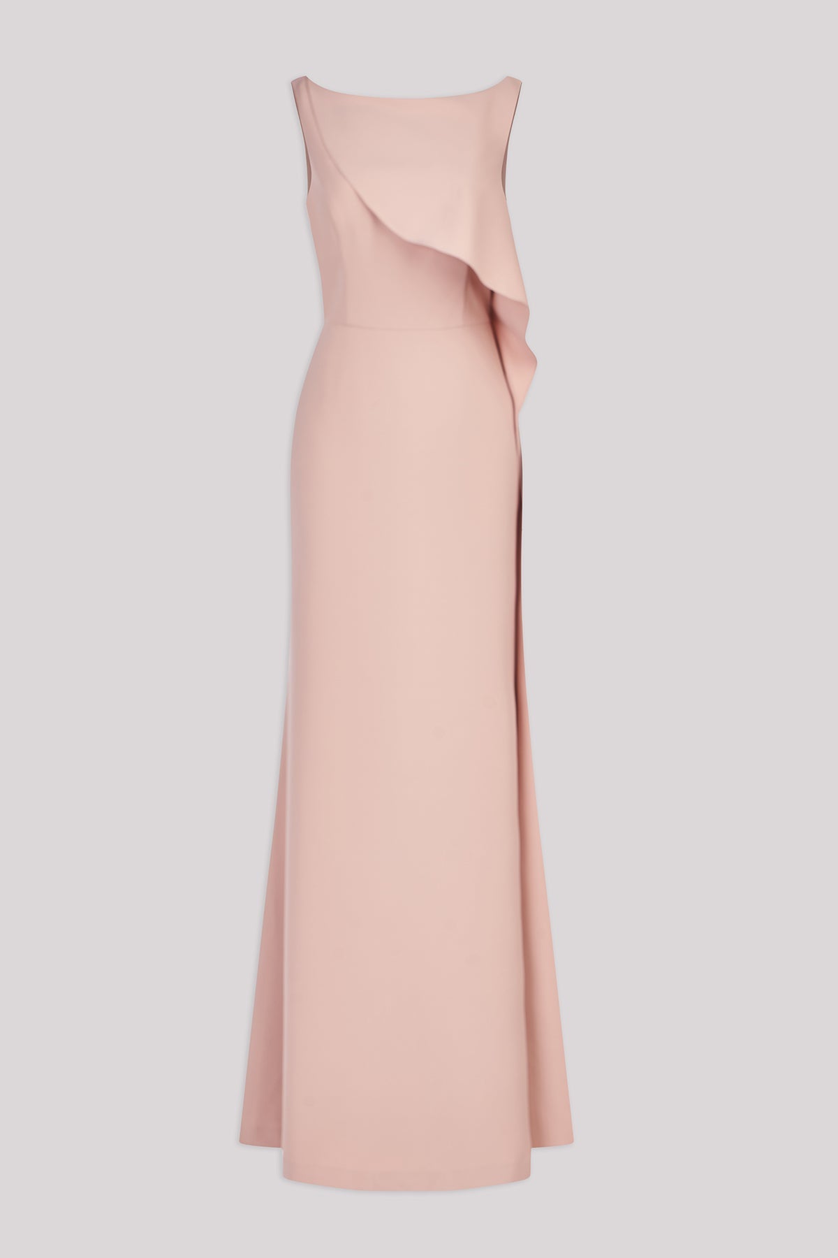 Sleeveless Ruffle Fit and Flare Gown Kay Unger 55111503