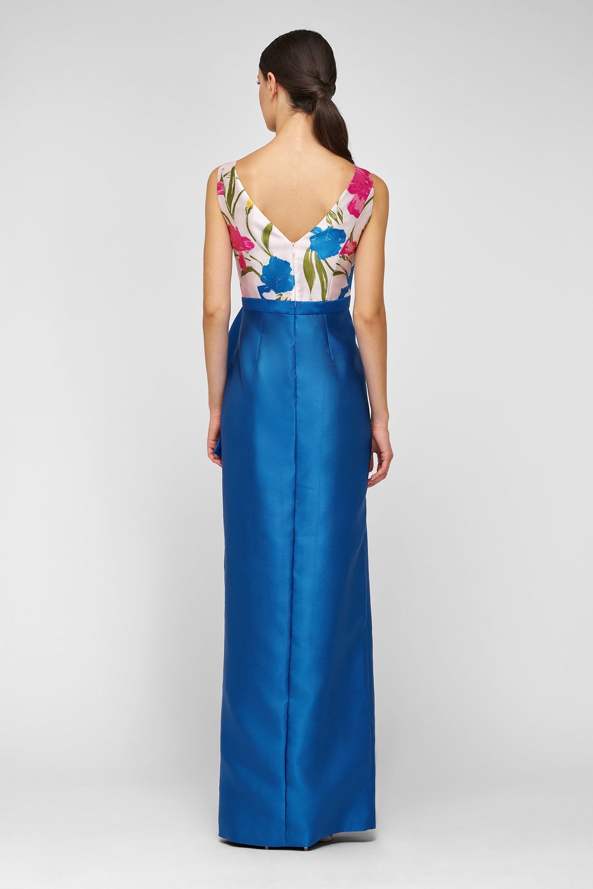 Floral Bow Column Gown Kay Unger 55113719