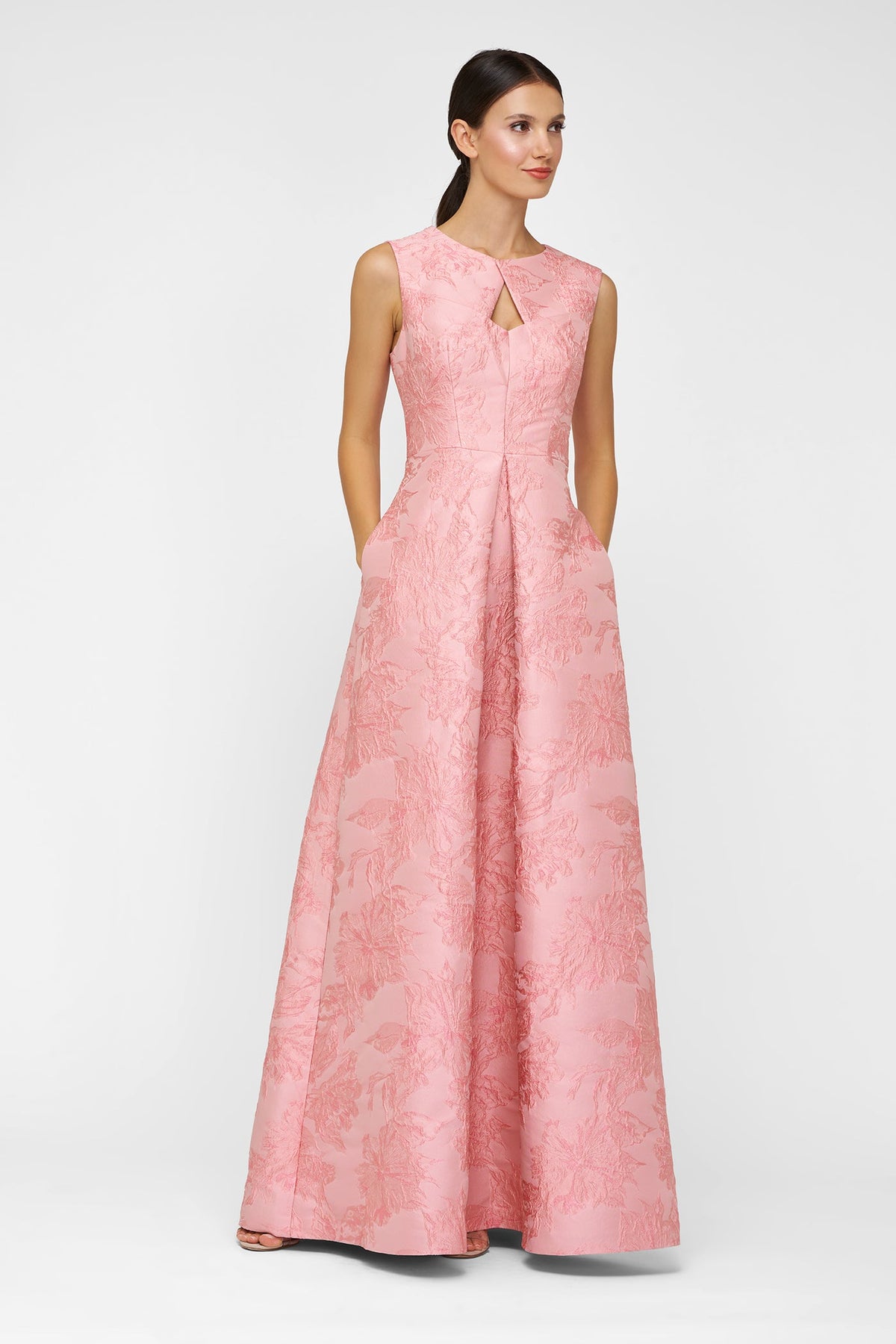 Kay Unger Elaine Gown in Misty Rose