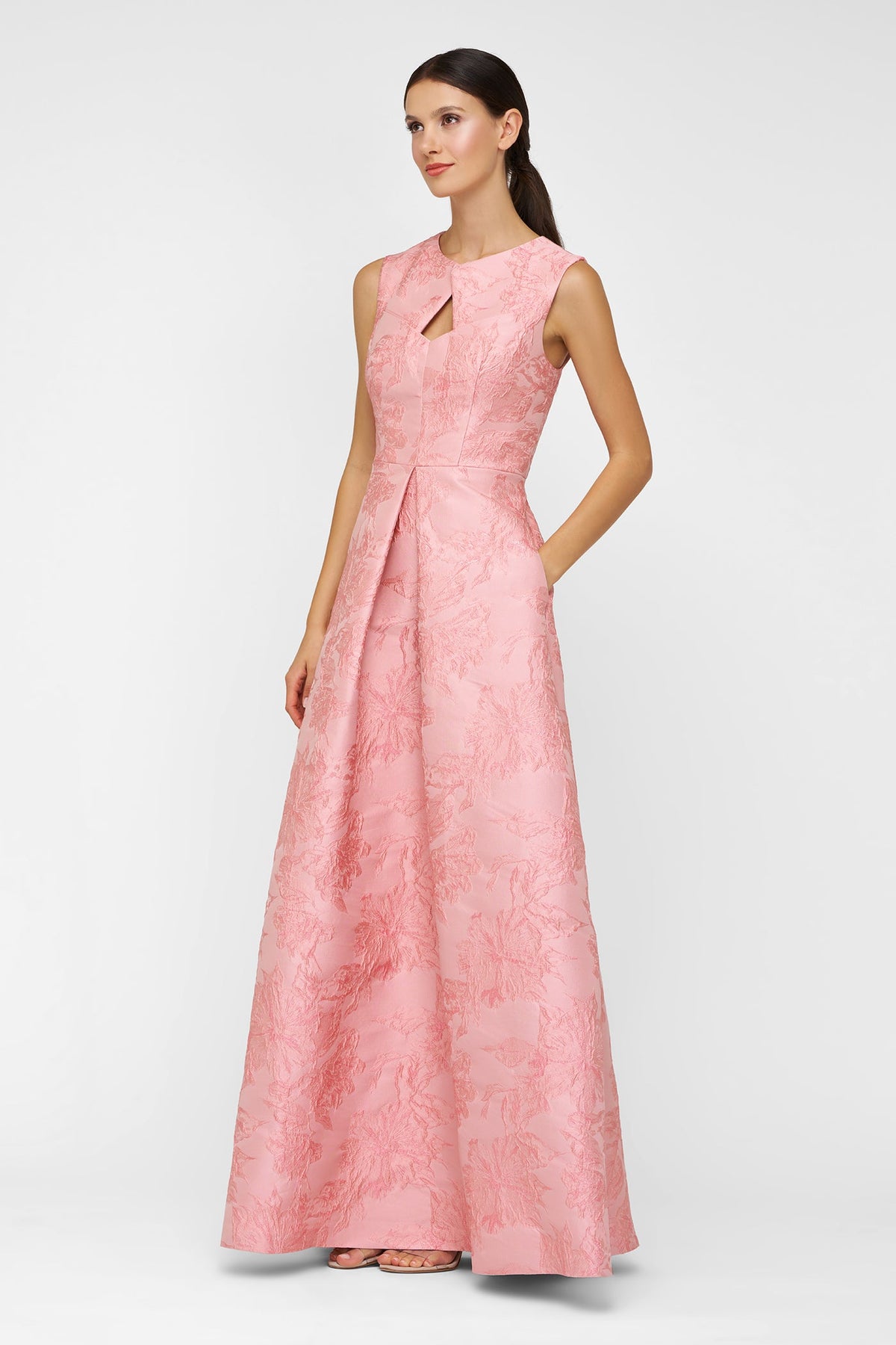 Kay Unger Elaine Gown in Misty Rose