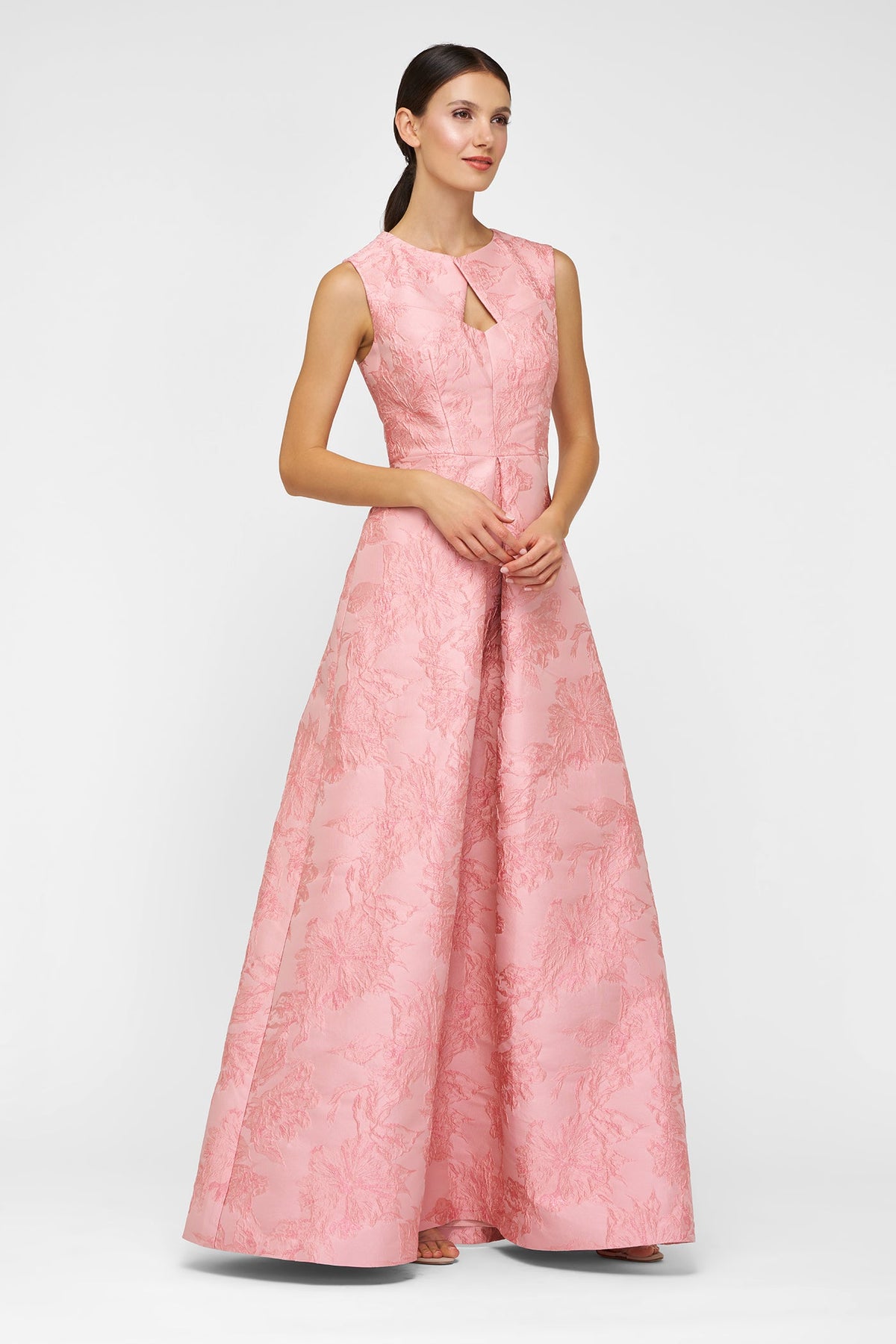 Kay Unger Elaine Gown in Misty Rose