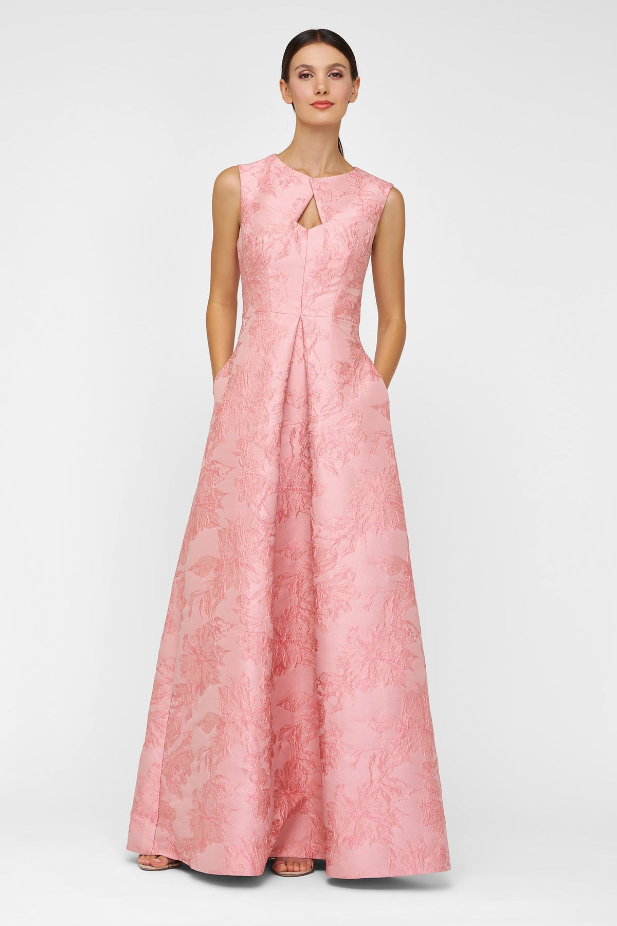 Kay Unger Elaine Gown in Misty Rose