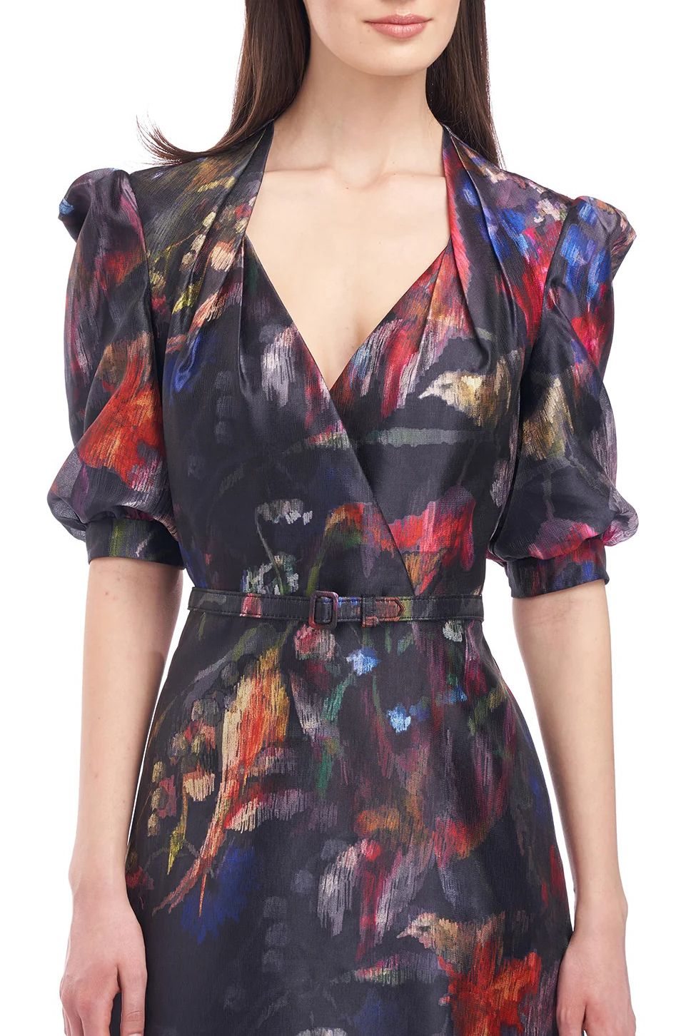 Kay Unger 5515875 Tea Length Floral Print Formal Dress