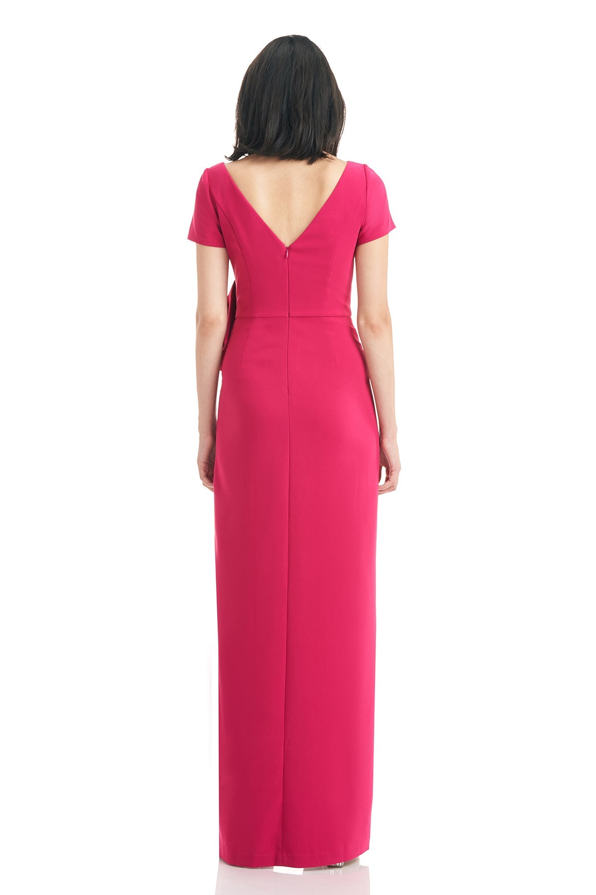 Pleated Ruffle Column Gown Kay Unger 5516652
