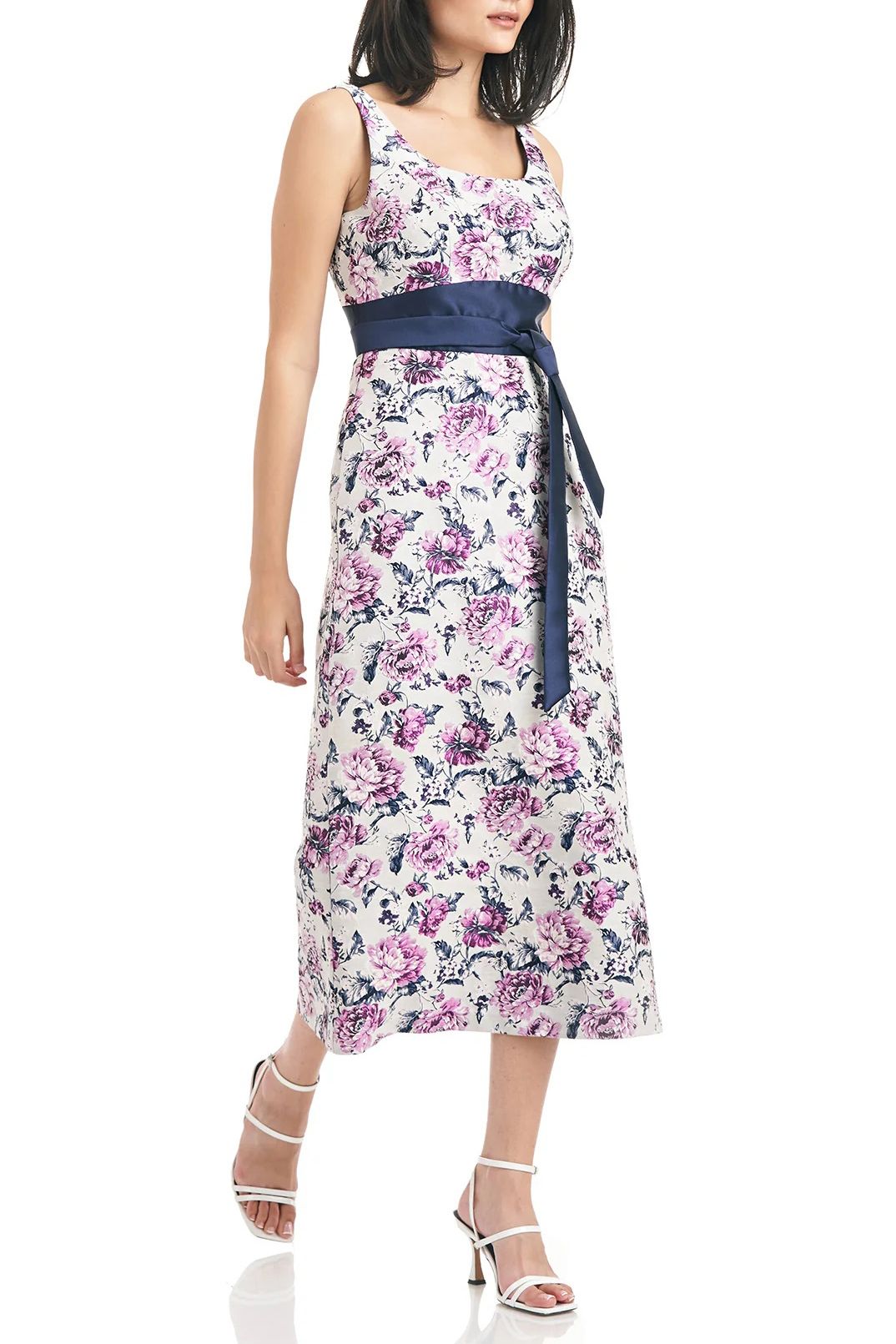 Kay Unger 5516669 Tea Length Sleeveless Formal Dress