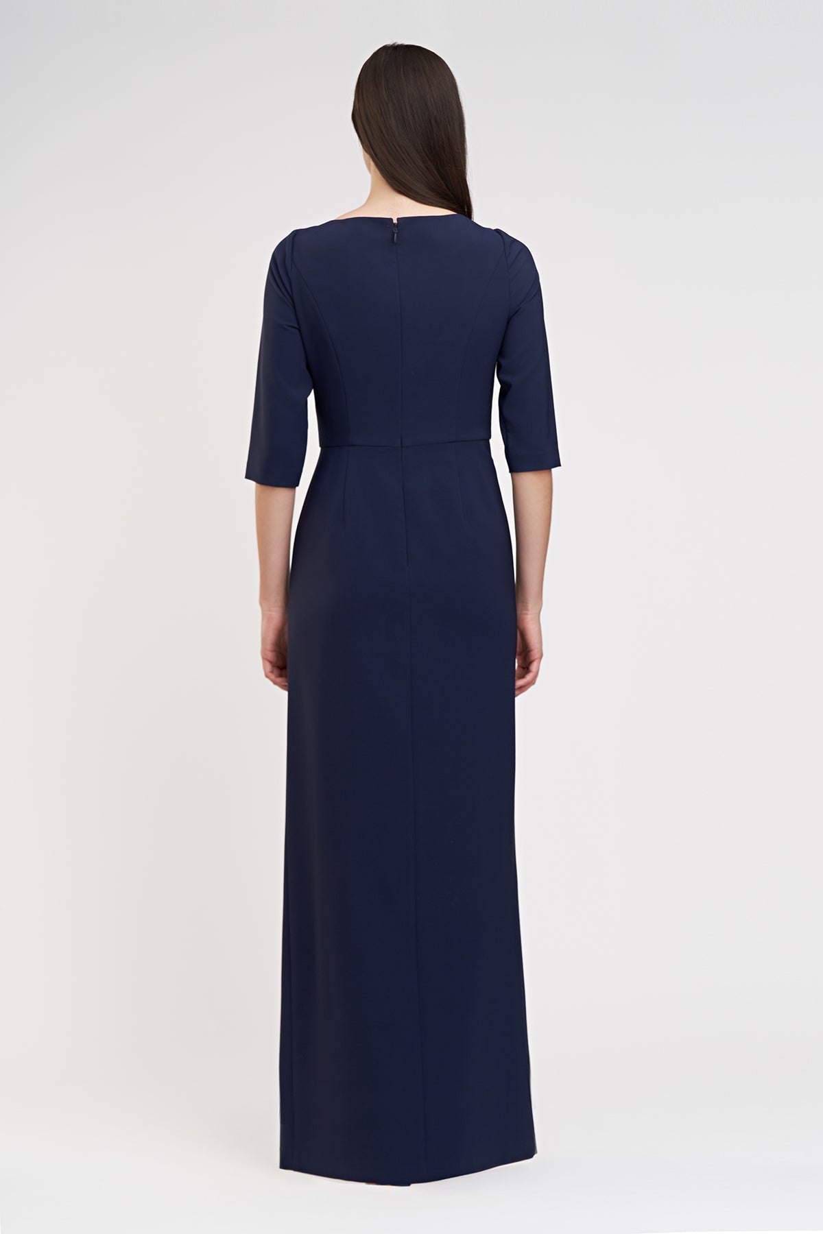 Kay Unger Margerite Column Gown in Midnight