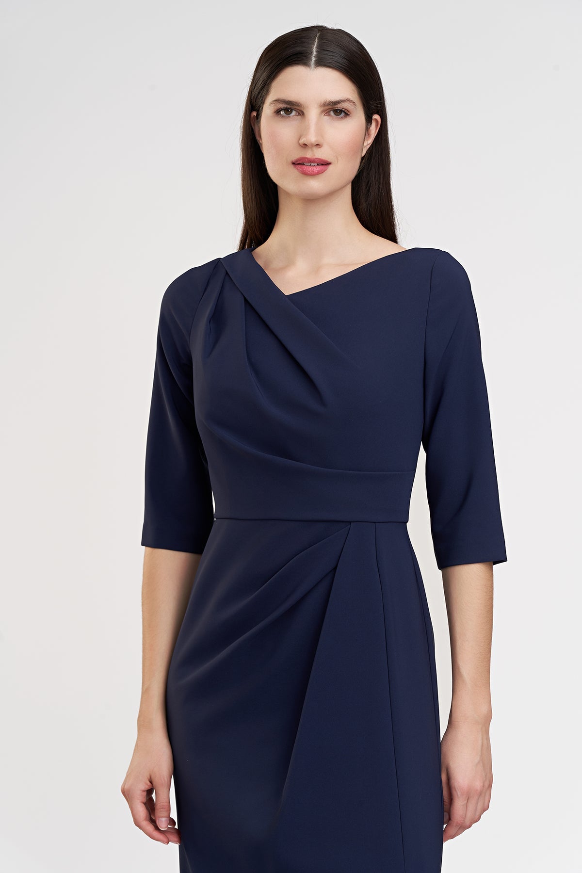 Kay Unger Margerite Column Gown in Midnight