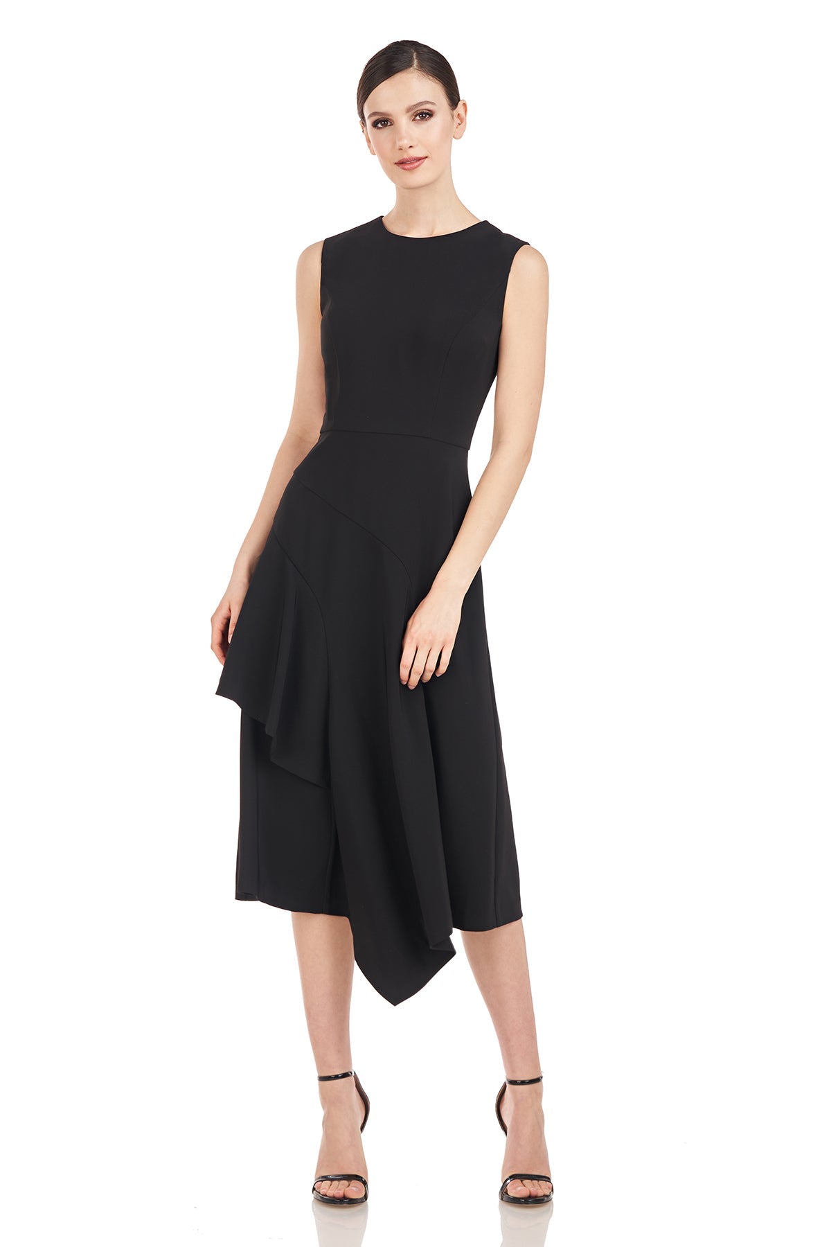 Kay Unger Bryce Midi Dress in Black