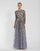 Mother of the Bride Dress Long Mother of the Bride Dress Grey Multi