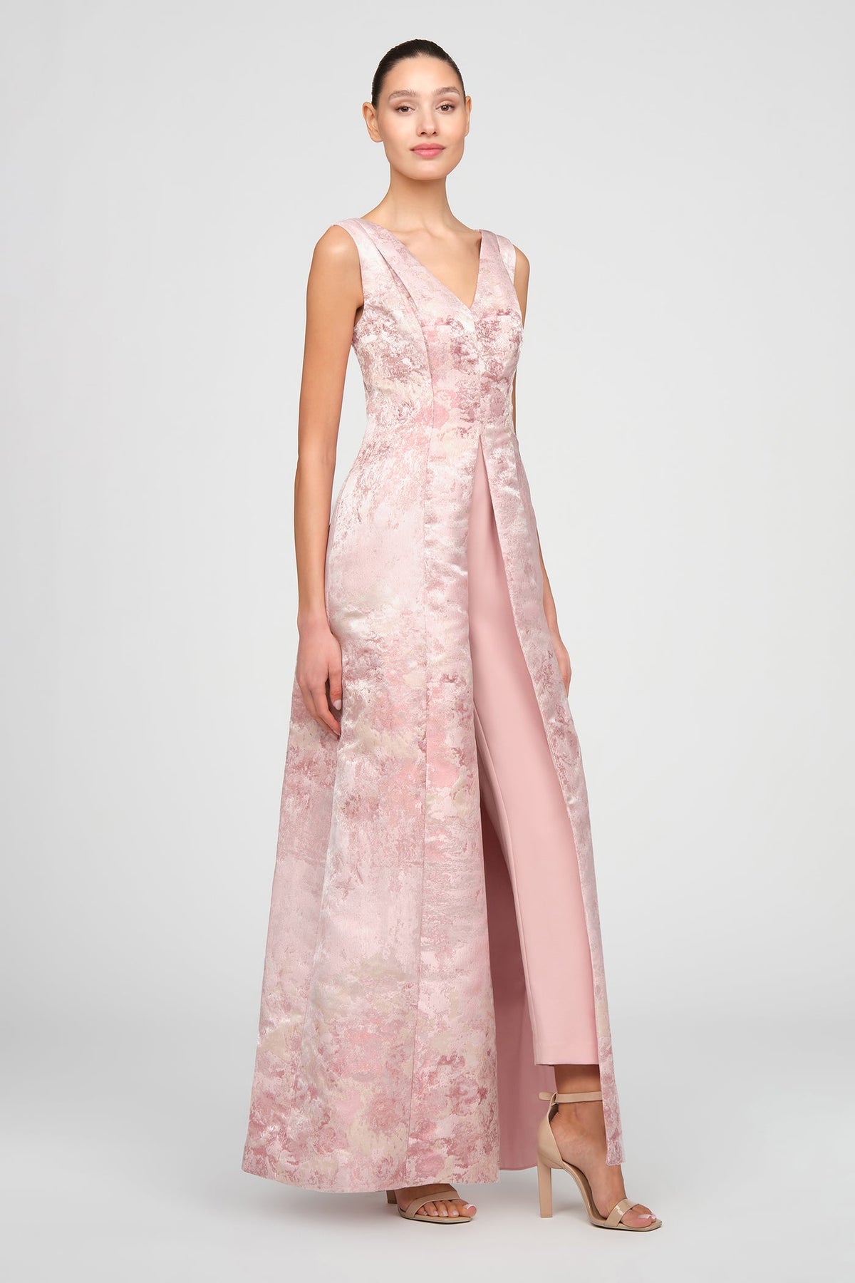 Metallic Jacquard Clark Jumpsuit Kay Unger 55411431