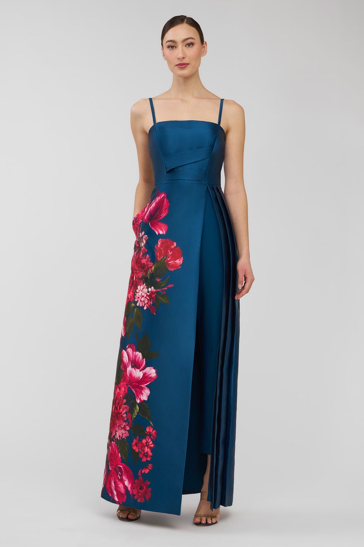 Aspen Walk Thru Jumpsuit in Blue Opal Multi — Kay Unger 55414598