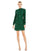 Cocktail Dresses Short Sequin Cocktail Mini Long Sleeve Dress Emerald