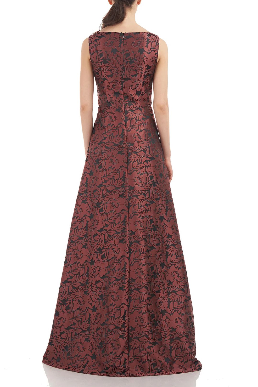 Kay Unger 5548775 Floral Print Sleeveless Jumpsuit