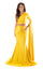 Prom Dresses Long Formal Fitted Two Piece Prom Dress Light Yellow