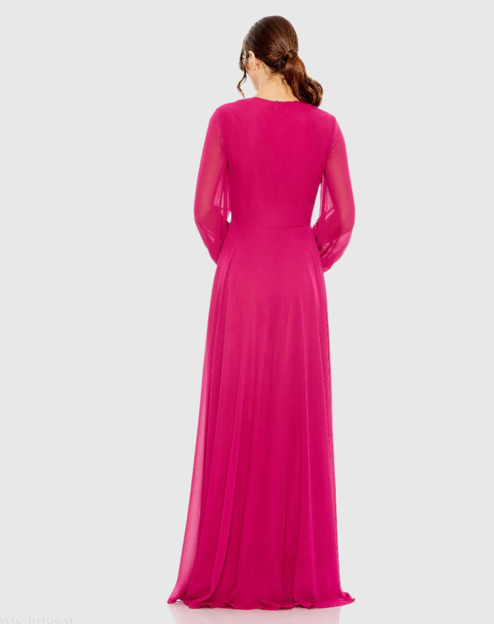 Formal Dresses Long Formal Chiffon Dress Berry