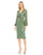 Cocktail Dresses Sequin Beaded Long Sleeve Cocktail Midi Dress  Sage