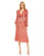 Cocktail Dresses Short Sequin A Line Long Sleeve Cocktail Midi Dress Coral