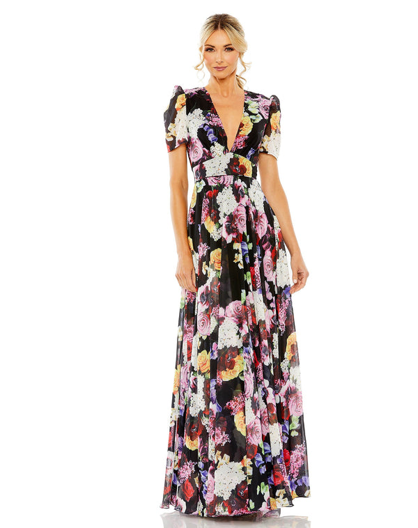 Long Floral Formal Prom Dress Floral Prom Formal Long Mac Duggal 55933
