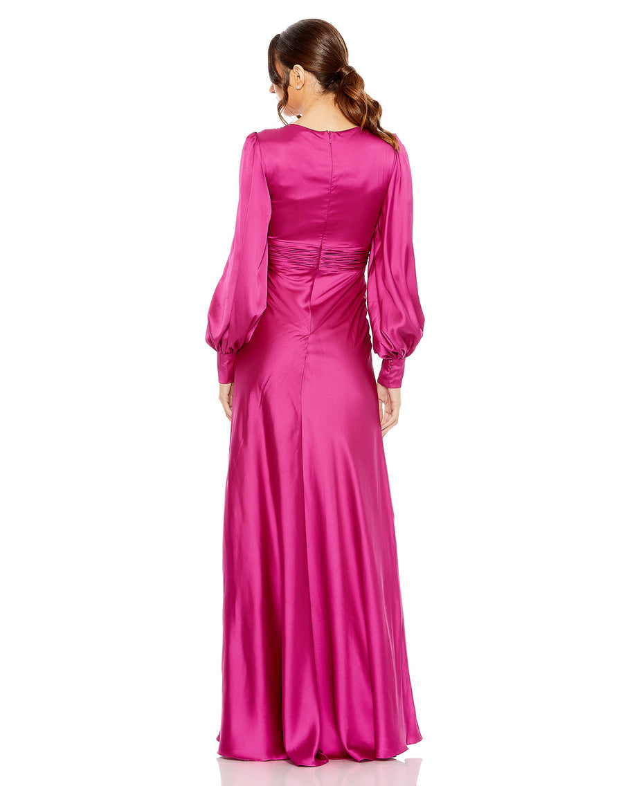 Mac Duggal 55952 Long Sleeve Formal Prom Dress