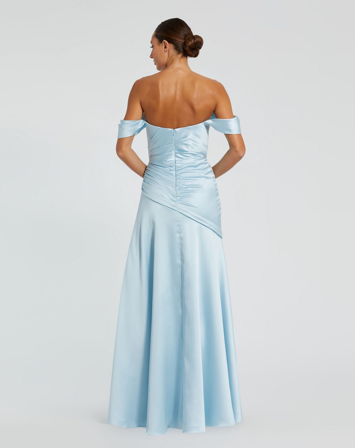 Mac Duggal 56037 Pleated Long Formal Evening Prom Dress