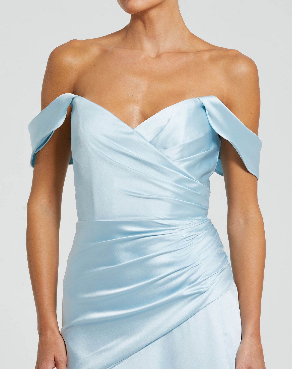 Mac Duggal 56037 Pleated Long Formal Evening Prom Dress