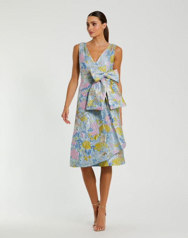Mini Short Floral Dress Cocktail Mac Duggal 56104