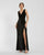 Prom Dresses Long Fitted Formal Velvet Prom Dress Black