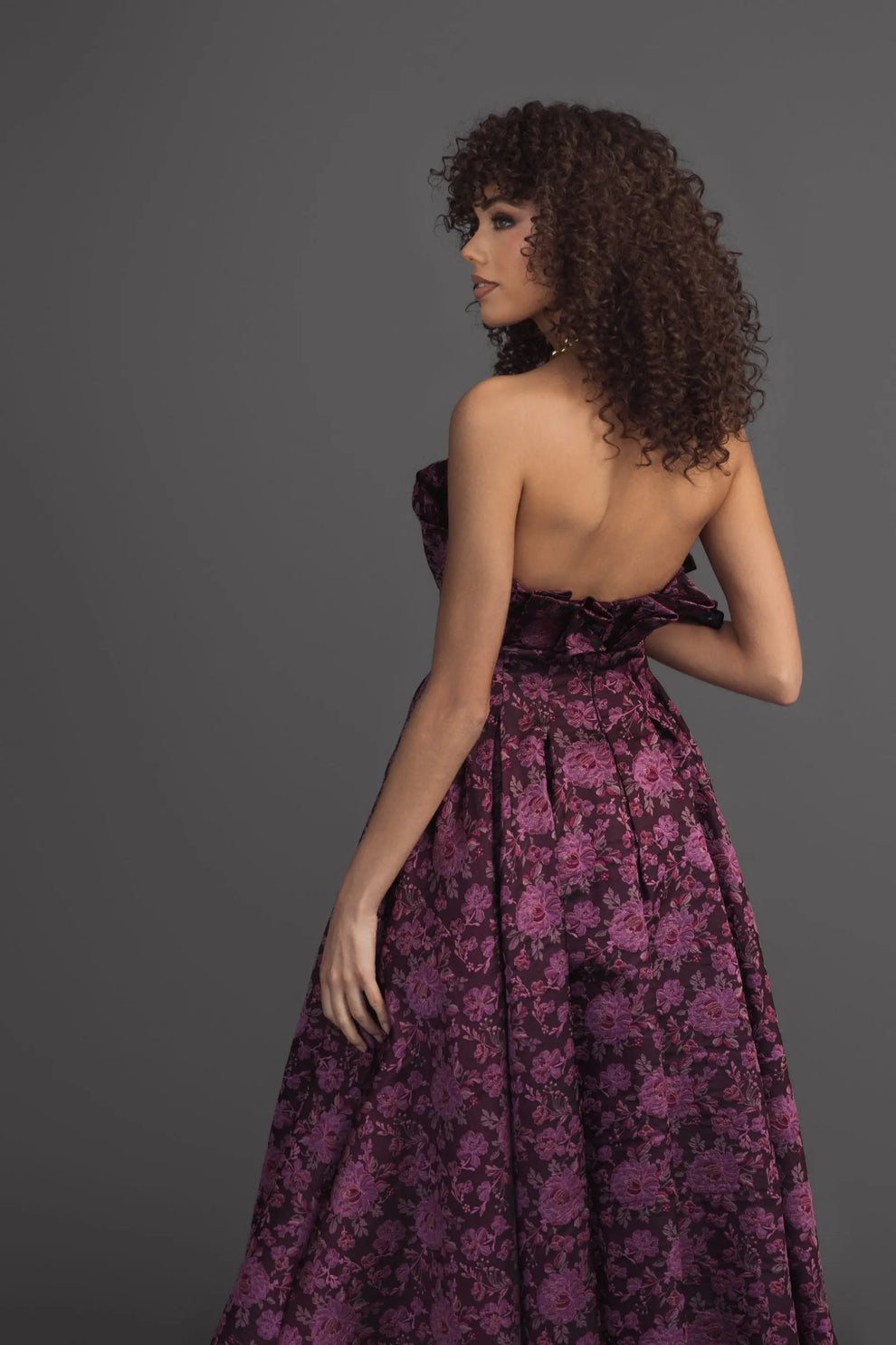 Cocktail Dresses Floral Short A Line Cocktail Dress Magenta Multi