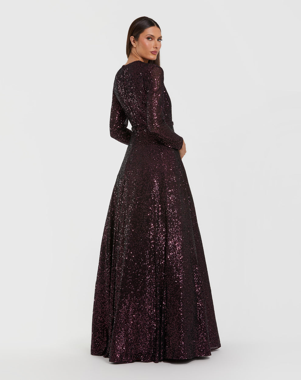 Mother of the Bride Dresses Sequin Long Formal Ball Gown Mother of the Bride Dress Amethyst