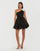 Cocktail Dresses Short Cocktail Homecoming Sequin Dress Black Ivory